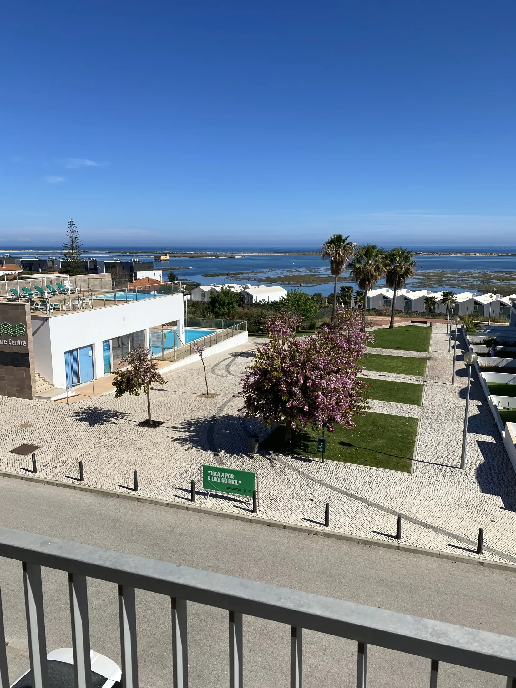Uitzicht over de Ria Formosa vanaf Casa Lynda in Fuseta